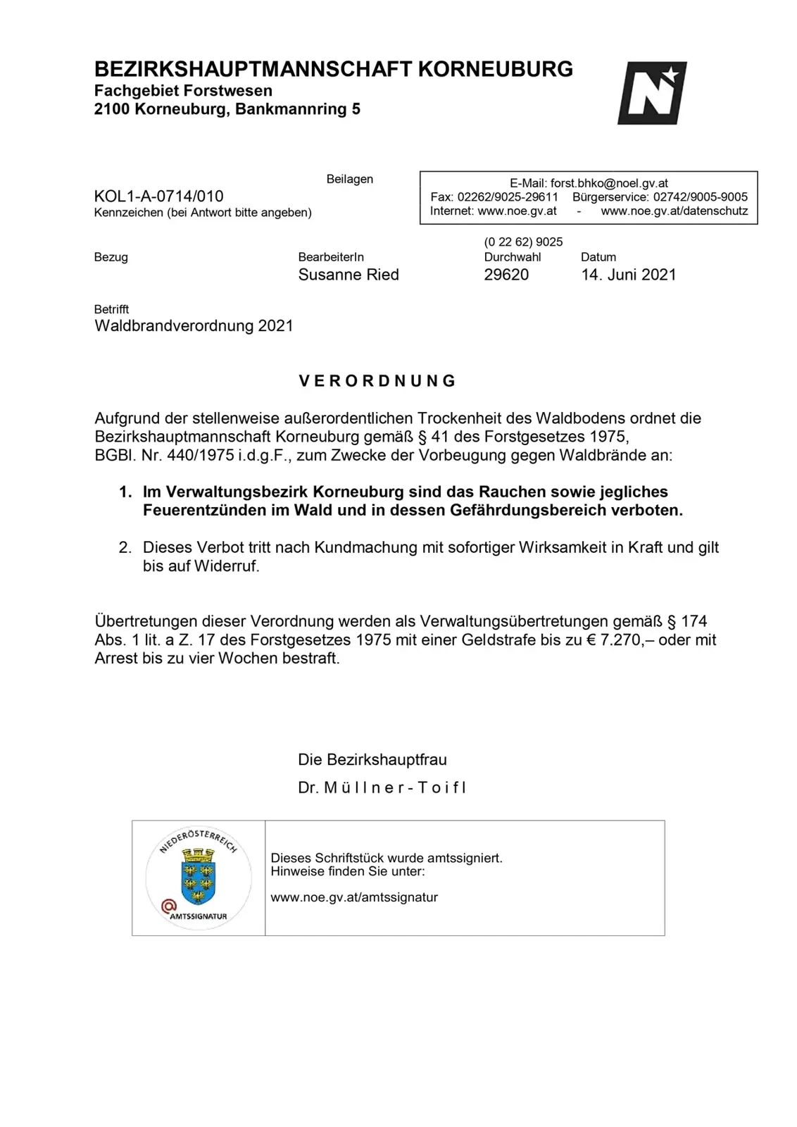 Foto der Freiwilligen Feuerwehr Großmugl
