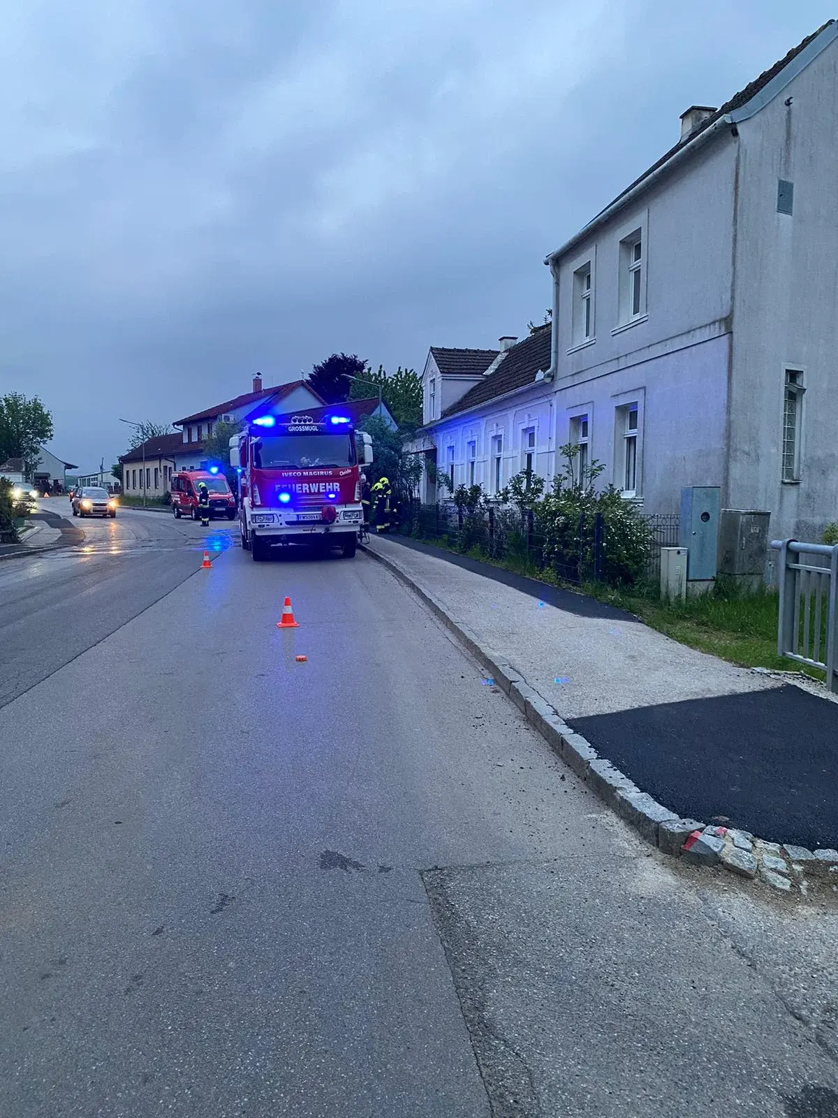 Brandverdacht in Großmugl