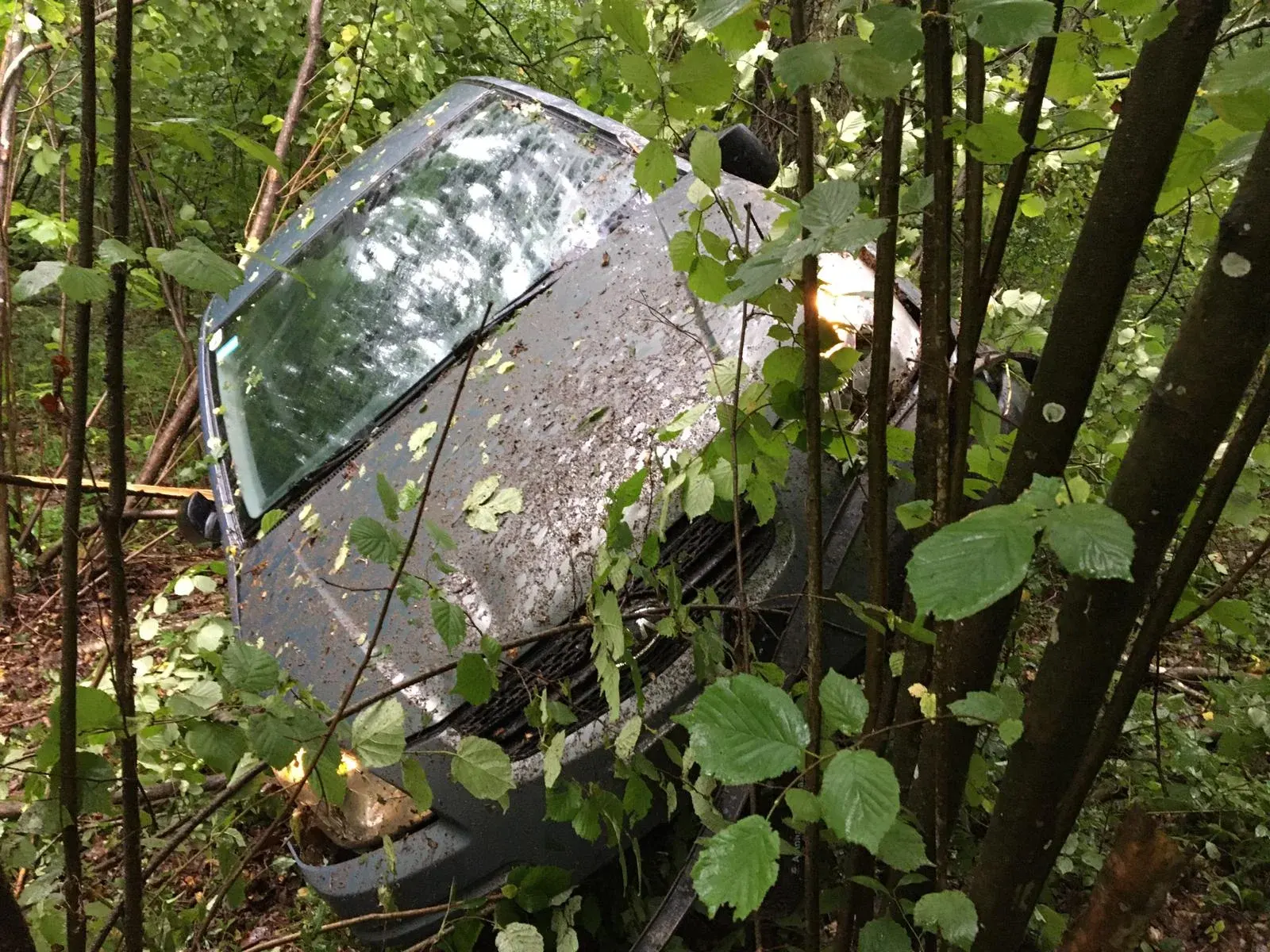 Verkehrsunfall mit eingeklemmter Person L25