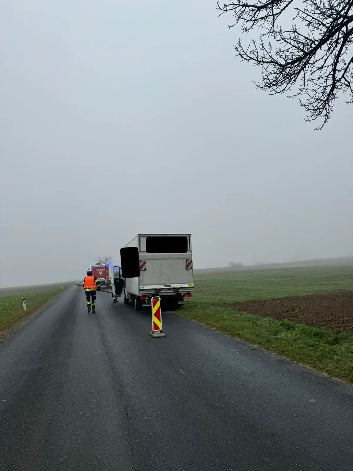 LKW-Bergung auf der L1091