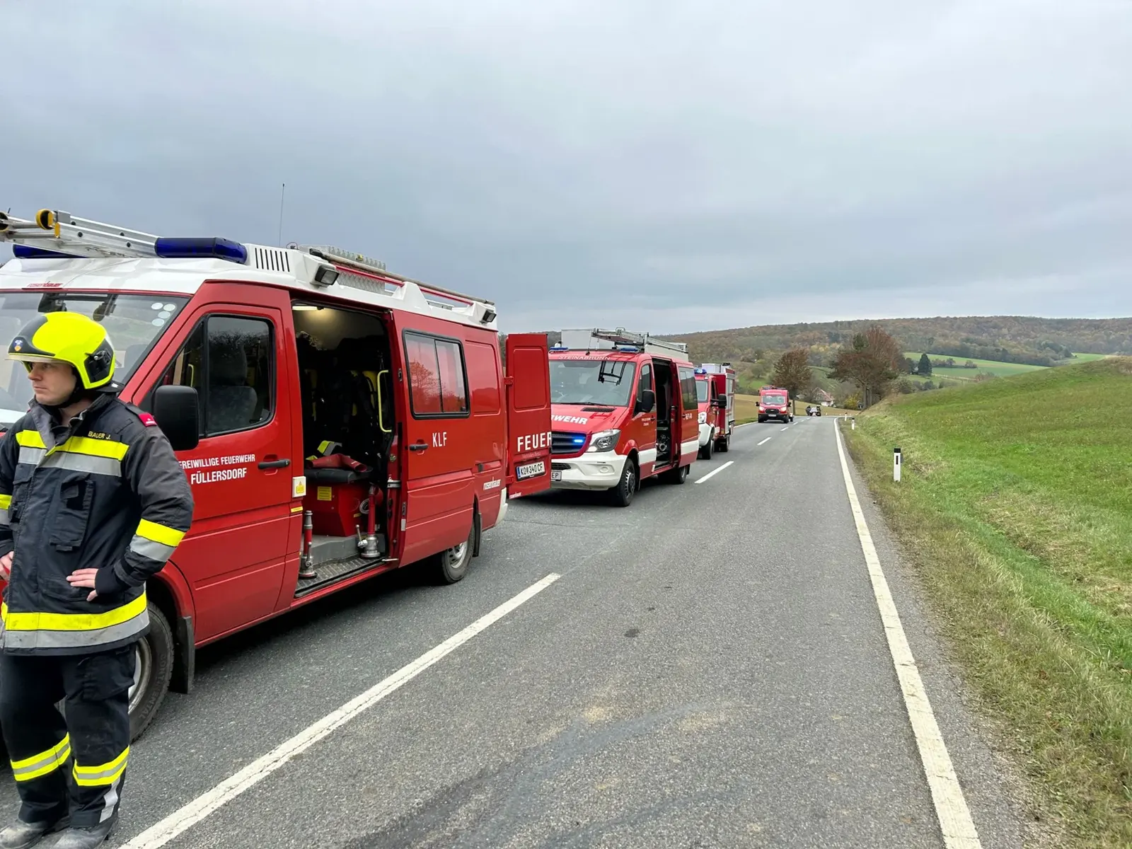 Fahrzeugbrand auf der L27