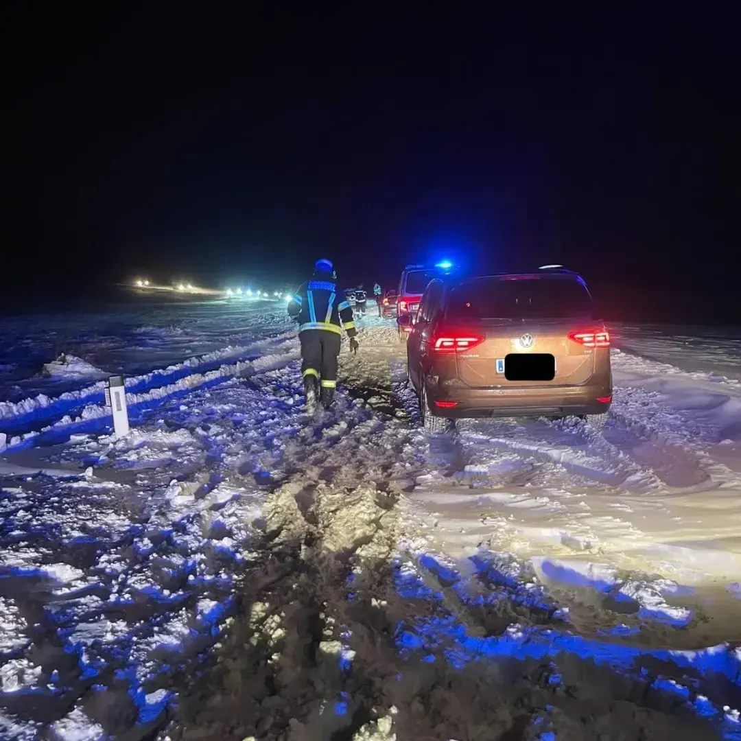 Schneechaos auf der L25