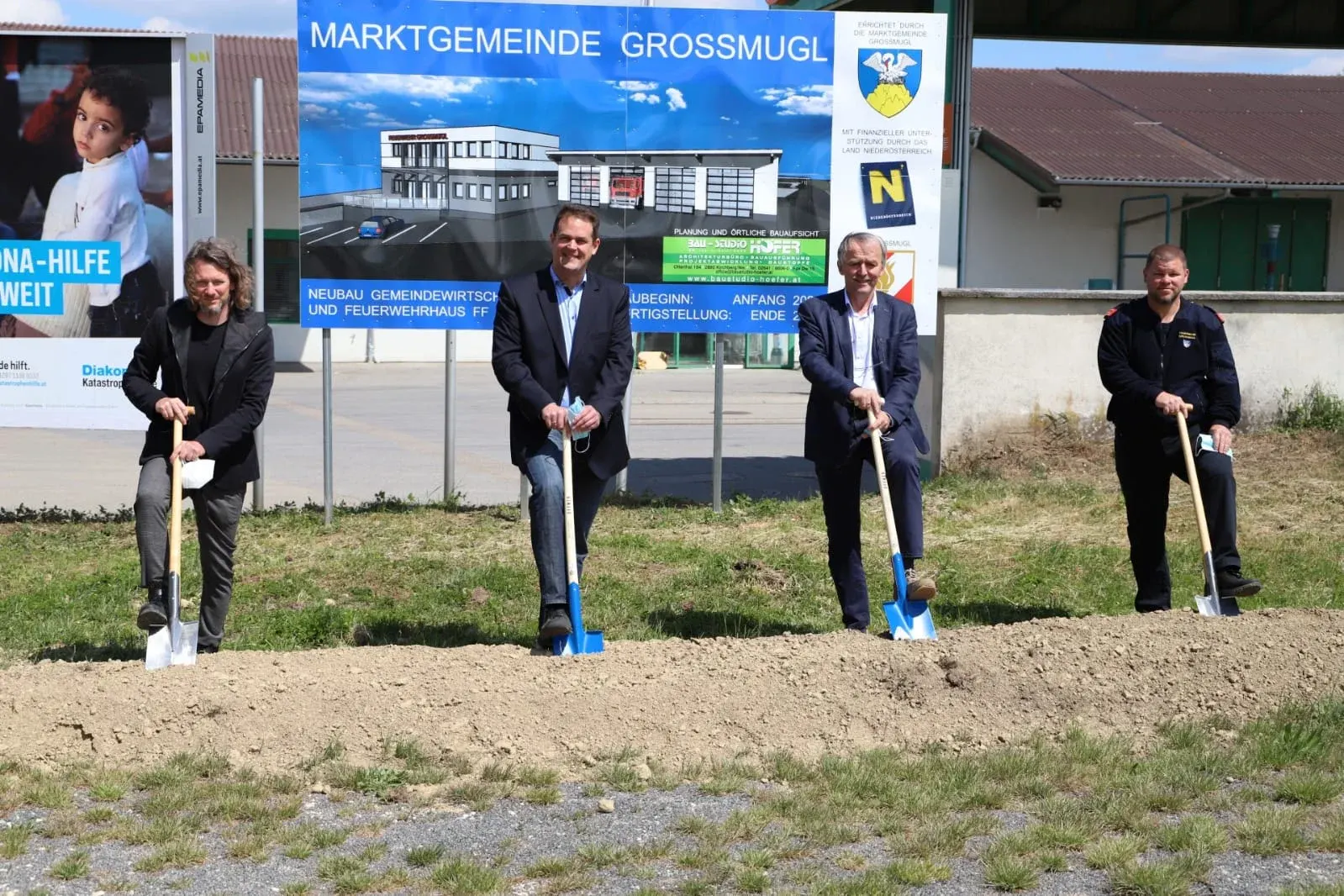 Spatenstich FF Haus und Wirtschaftshof Großmugl