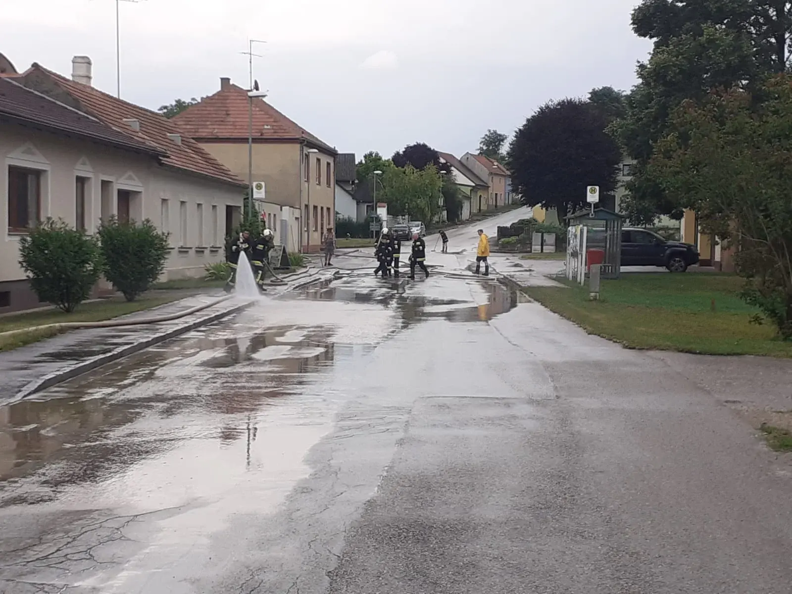Unwettereinsatz in Steinabrunn